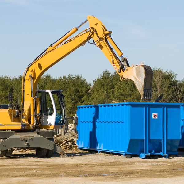 what happens if the residential dumpster is damaged or stolen during rental in Barnesville PA